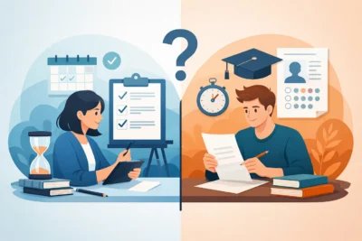 Tussentijdse toets of examen: wat kies je?