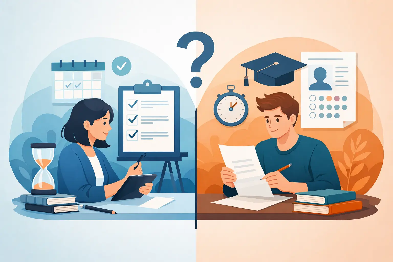 Tussentijdse toets of examen: wat kies je?