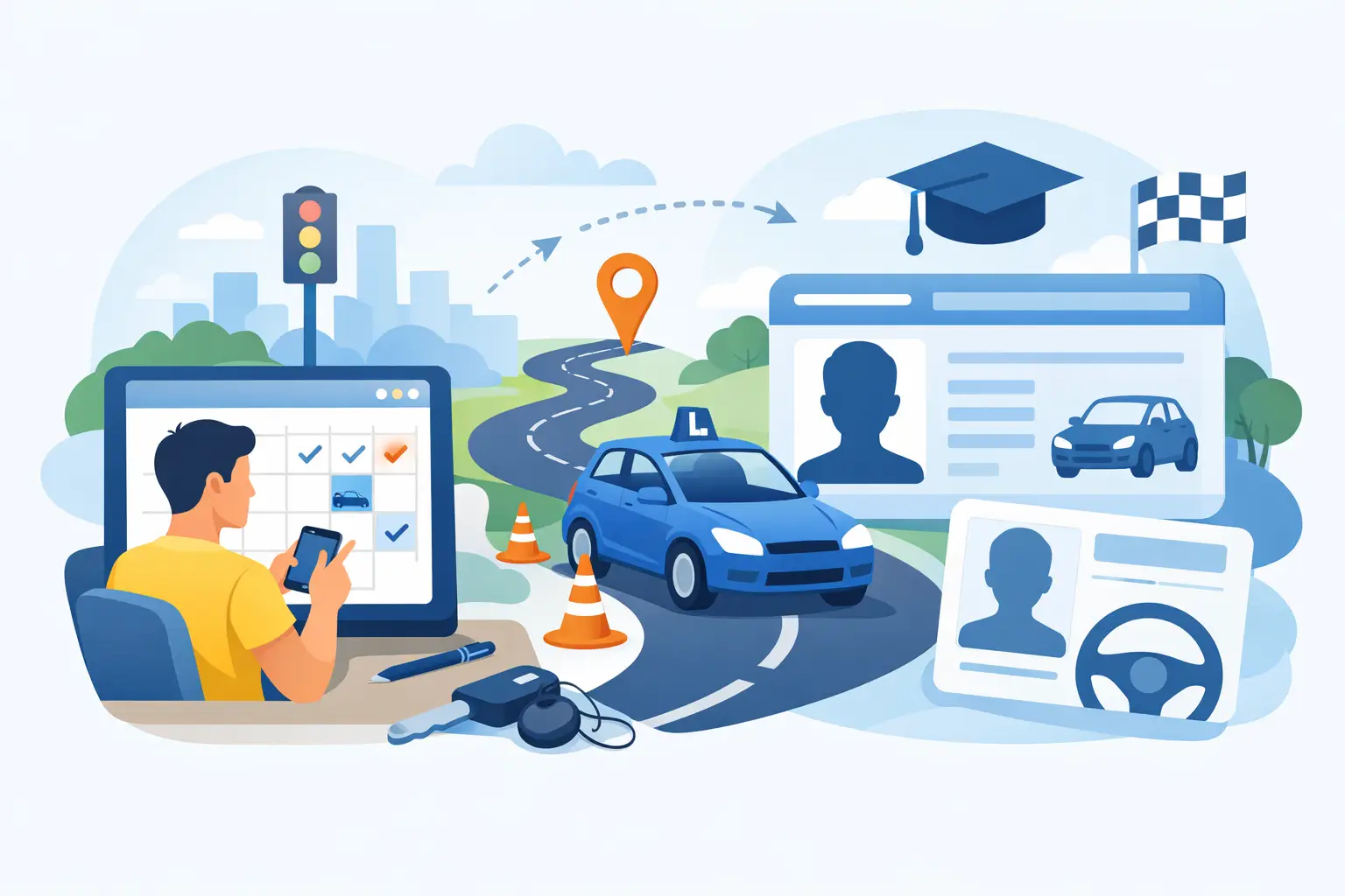 Rijlessen plannen met zicht op je rijbewijs