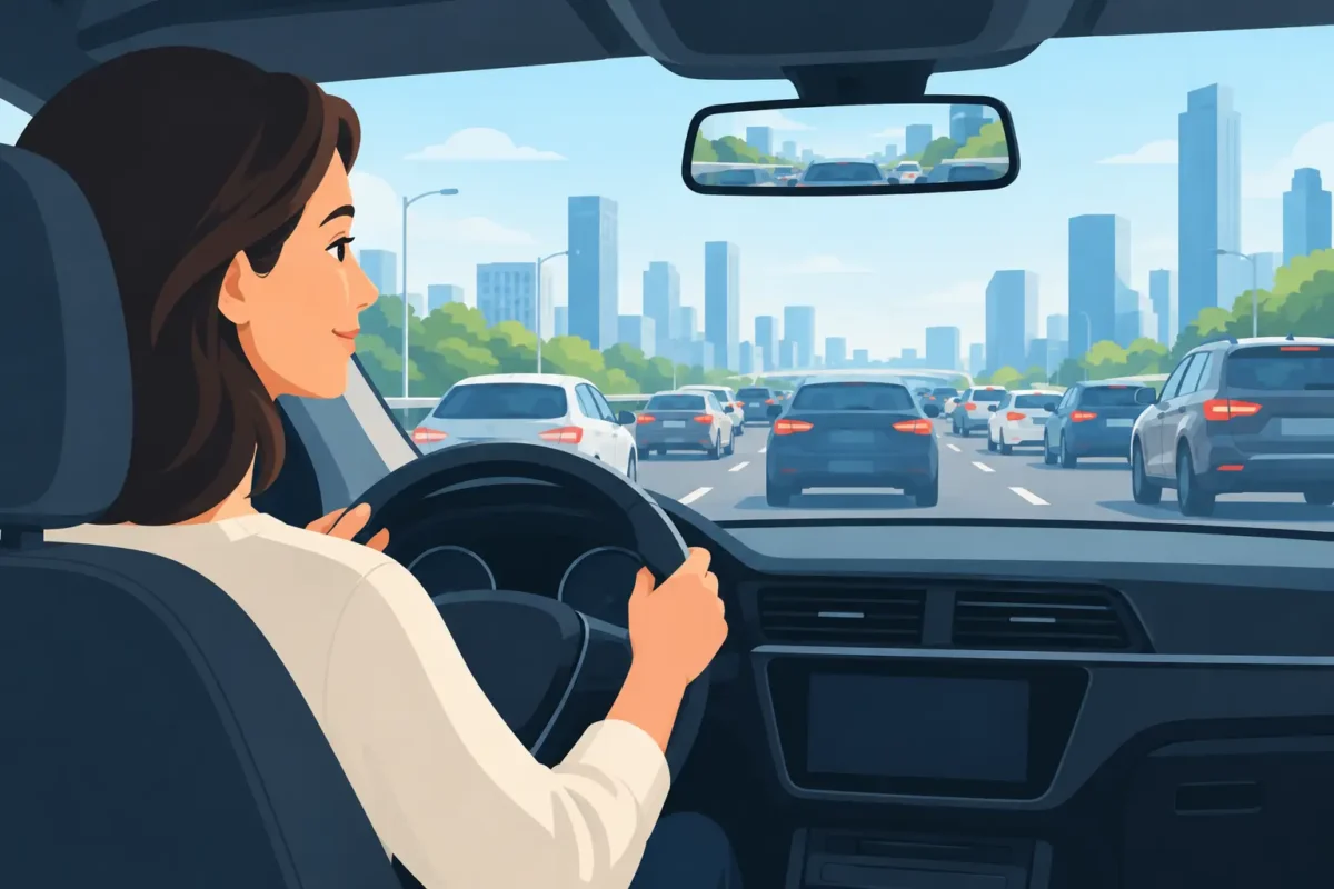 Veilig rijden in druk verkeer zonder stress